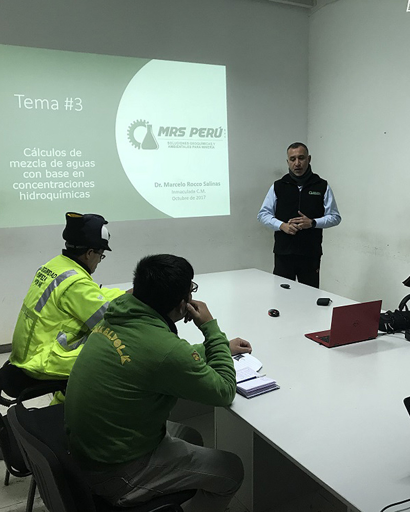 Asesoría y Capacitación en Geoquímica, Hidrogeoquímica y Optimización de Plantas de Efluente Liquido Minerometalúrgico